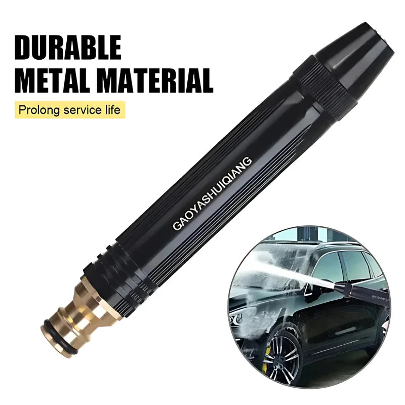 High-pressure Metal Brass Adjustable Nozzle Water Spray Gun + Hand Adjustable Clamp
